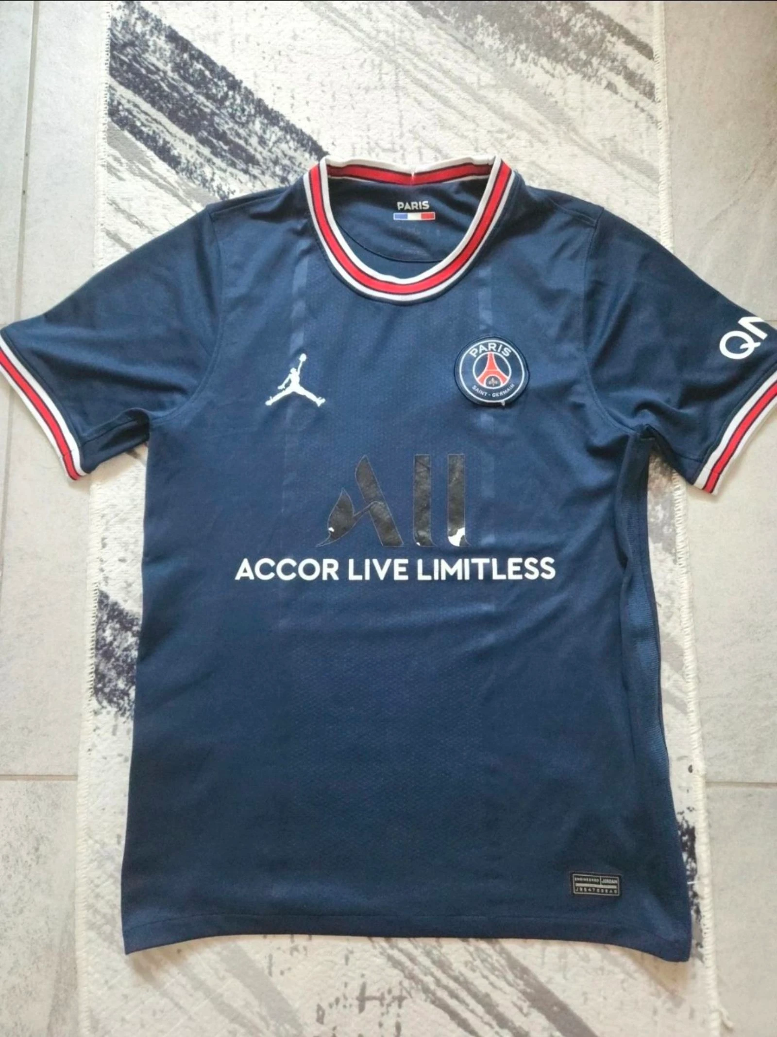 Maillot PSG Jordan Domicile 2021/2022 Bleu Marine Paris Saint-Germain Football